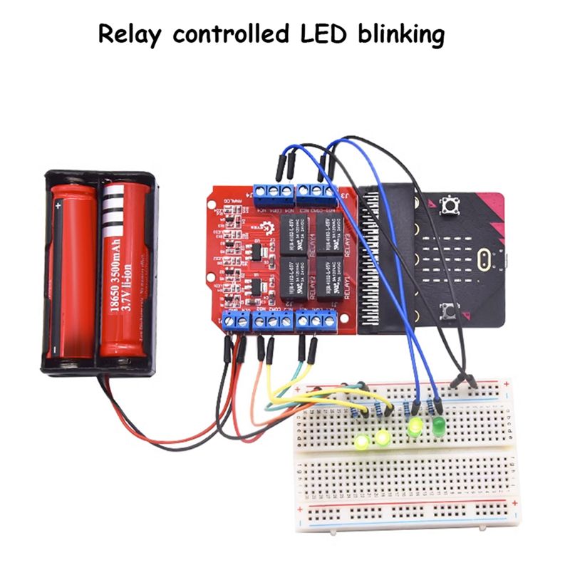 Microbit - Модуль реле A64I Microbit на 4