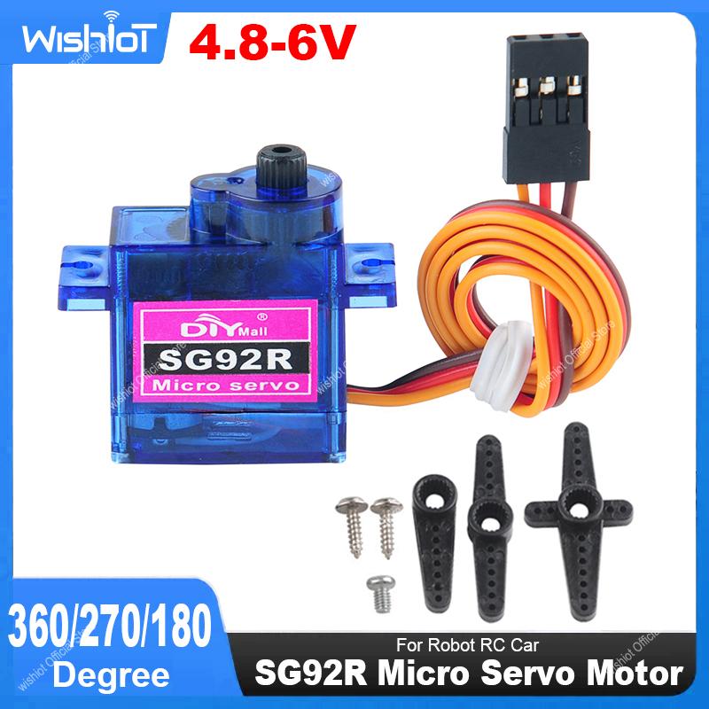 Micro Servo - SG92R микро серводвигатель 4,8-6 В 360/270/180