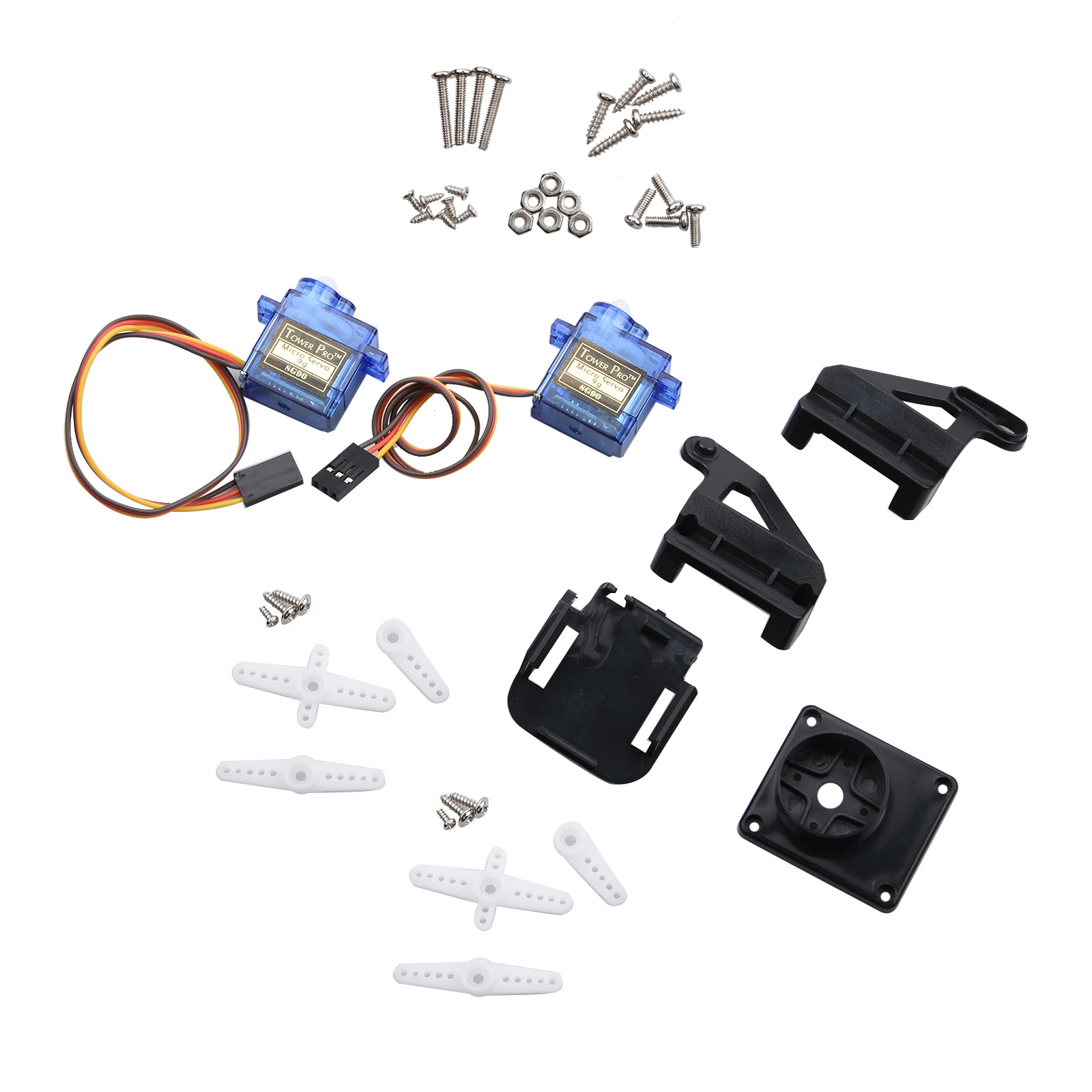 Servo Kit - Нейлоновая двухосевая сервоплатформа FPV с 2