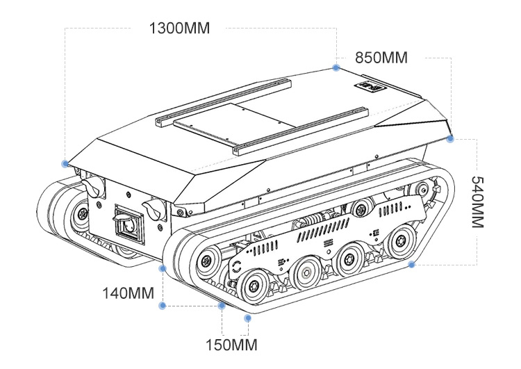 Гусеничное шасси самосвала с ф – обзор и цена Tracked Robot Chassis