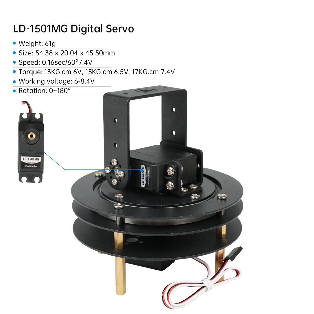 Hiwonder в разобранном виде 2- – обзор и цена Servo Pan Tilt
