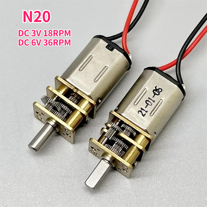 N20 DC 3 В 18 об/мин 6 В 36 об – обзор и цена Geared Motor
