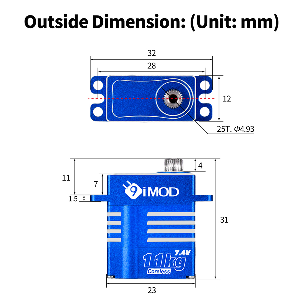 9IMOD Цифровой микросервоприво – обзор и цена Micro Servo