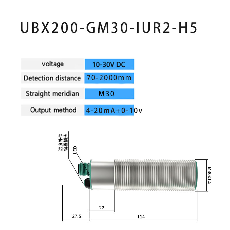 Ультразвуковой датчик M30 для  – обзор и цена Ultrasonic Distance Sensor