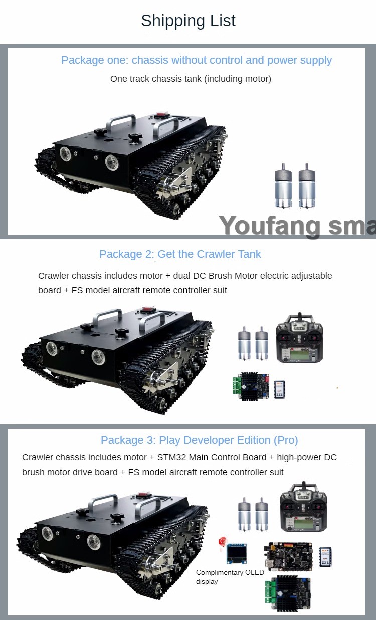 Грузоподъемность RC Tank Chass – обзор и цена Tracked Robot Chassis