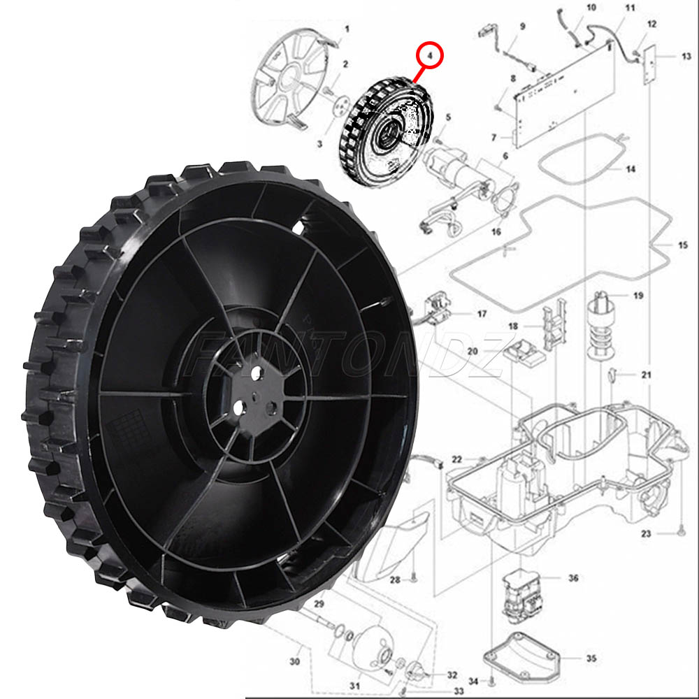 1/2 шт. переднее колесо Garden – обзор и цена Robot Wheel