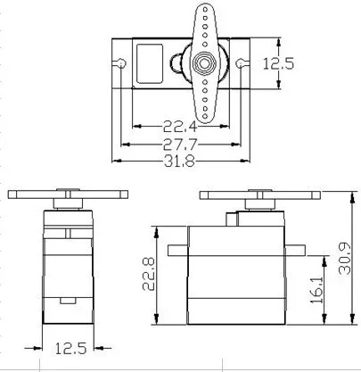 Feetech FT90MR 2кг микро-серво – обзор и цена Micro Servo