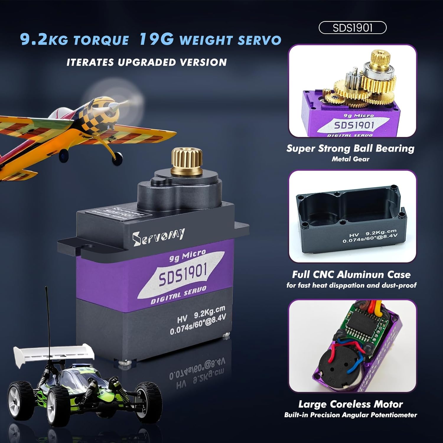 SERVOMY-SDS1901 Цифровой 9G ми – обзор и цена Micro Servo