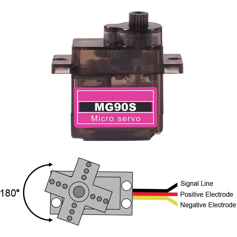 Сервопривод MG90S, 5/10/20/40  – обзор и цена Micro Servo